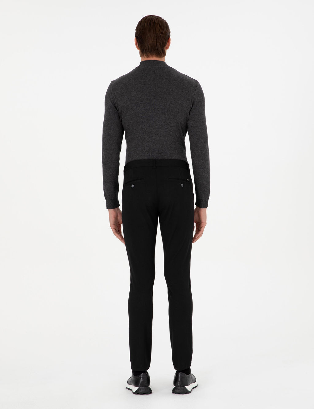 Siyah Slim Fit Kanvas Pantolon - Pierre cardin фото 4