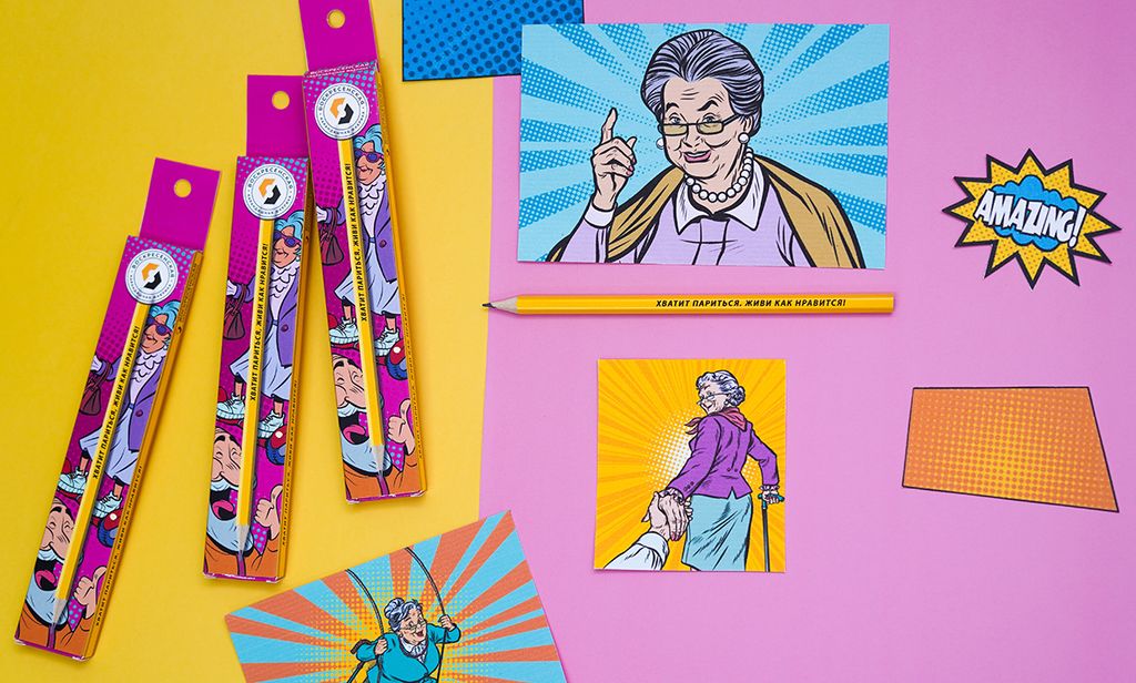 "ВКФ" "Карандаш со смешными фразами" SUV-030 Карандаш графитный заточенный ТМ (HB) 16 шт. хватит париться, живи как нравится!