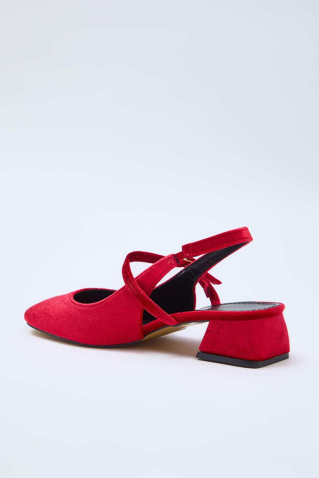 Trendyol Shoes Koyu Kahverengi Suet Mary Jane Blok Topuklu Sandalet TAKSS25TO00075 - Trendyolmilla фото 4