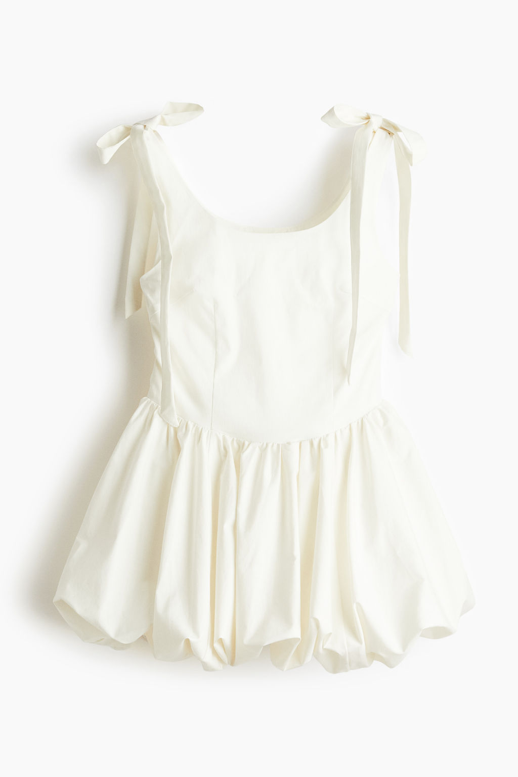 Vestido con bajo burbuja