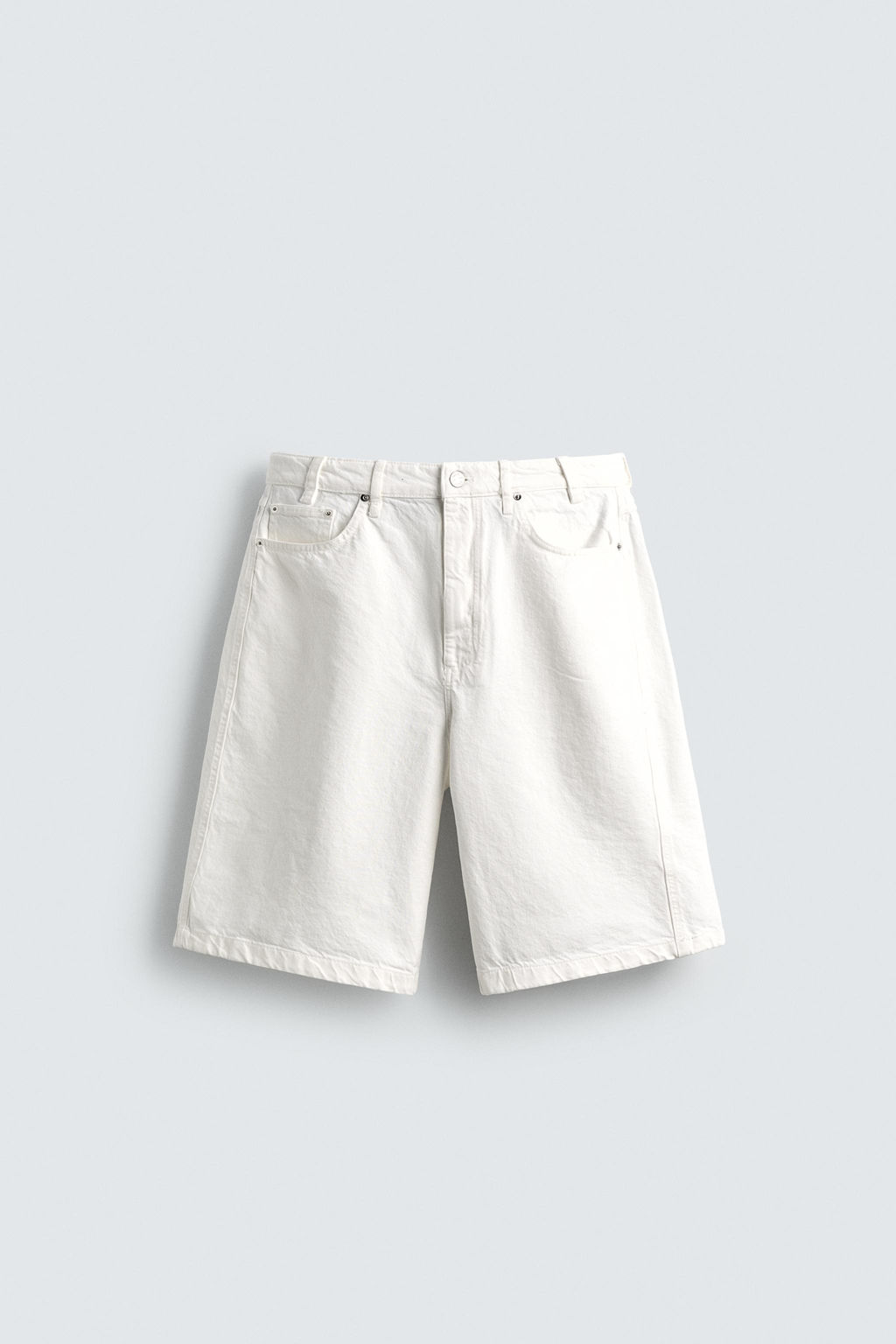 BERMUDA BAGGY FIT / Blanco