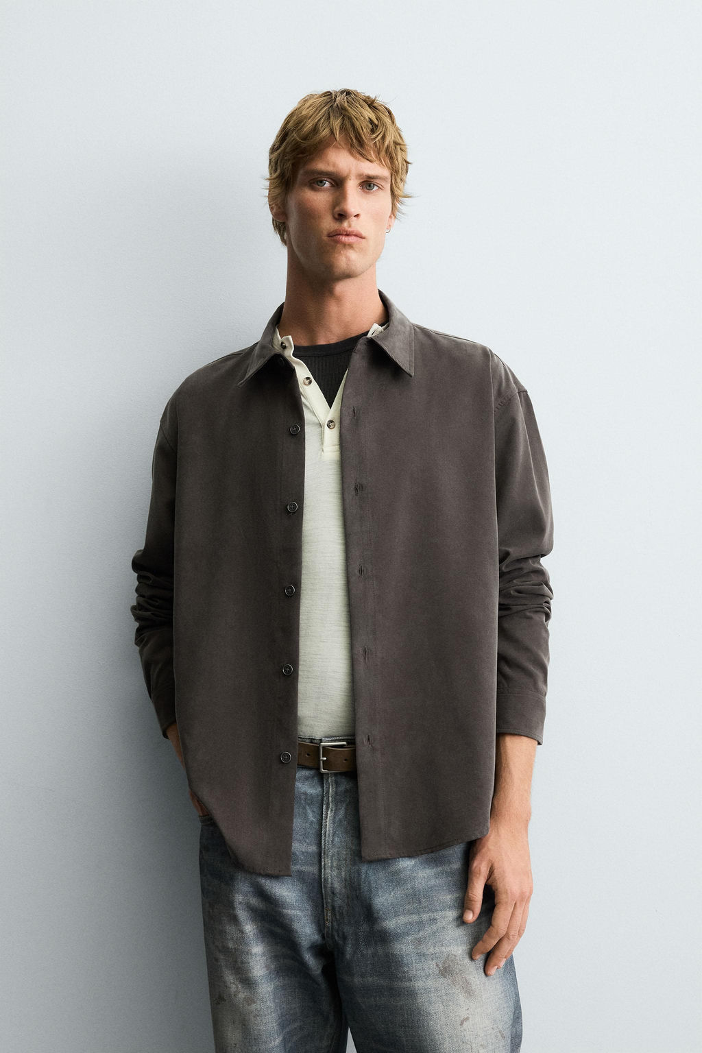 FLOWING RELAXED FIT SHIRT - Zara фото 2