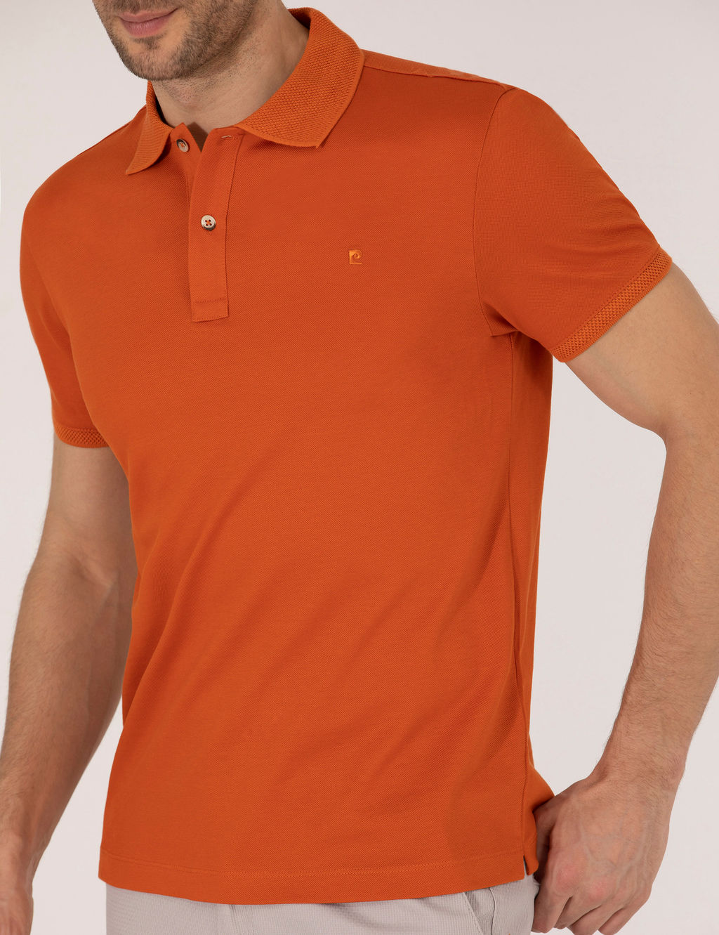 Kahverengi Regular Fit Polo Yaka Merserize Ti__rt