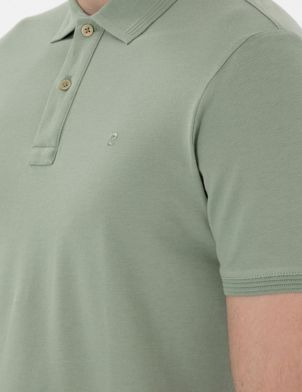 _a_la Ye_ili Slim Fit K_vr_lmaz Polo Yaka Basic Ti__rt - Pierre cardin фото 7