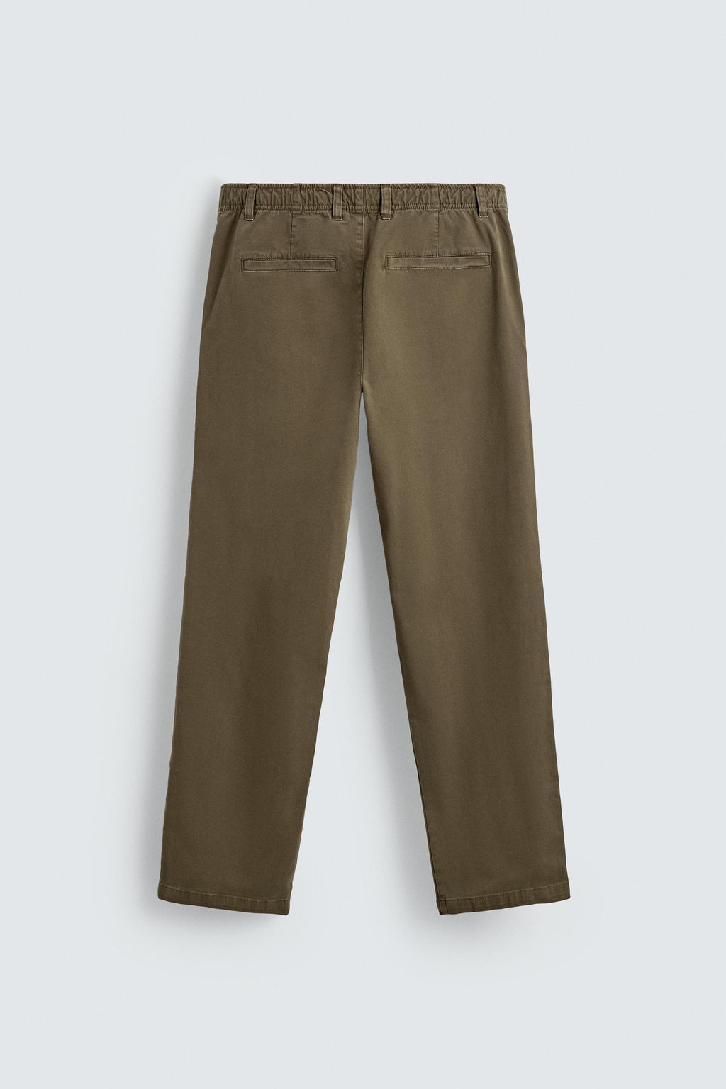 STRAIGHT-LEG TWILL TROUSERS - Zara фото 8