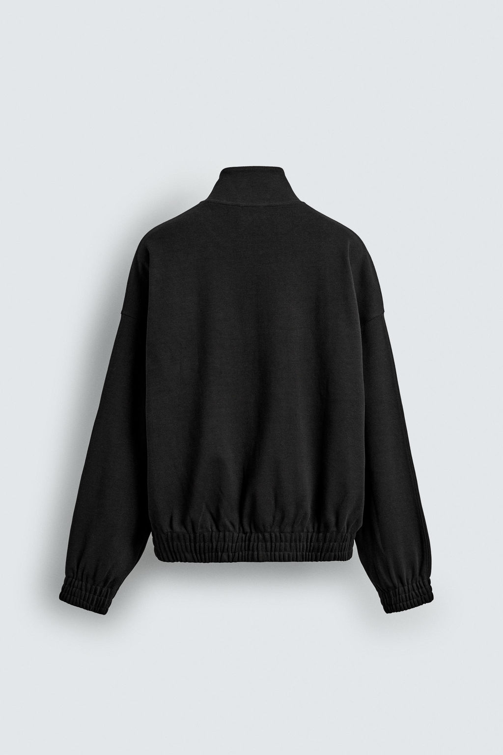 SUDADERA INTERLOCK CREMALLERA / Negro - Zara фото 8