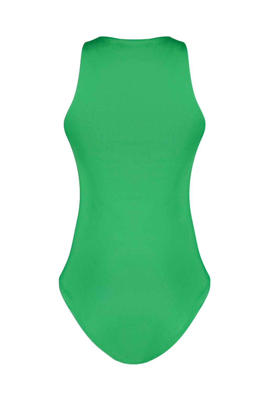 Yesil Halter Yaka Vucuda Oturan Esnek Alttan C?tc?tl? Orme Body TWOSS20BD0044