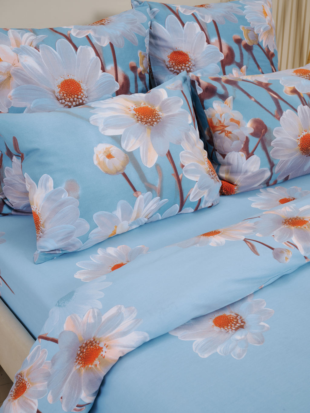 Пододеяльник бязь люкс на молнии - Ромашки 180х215