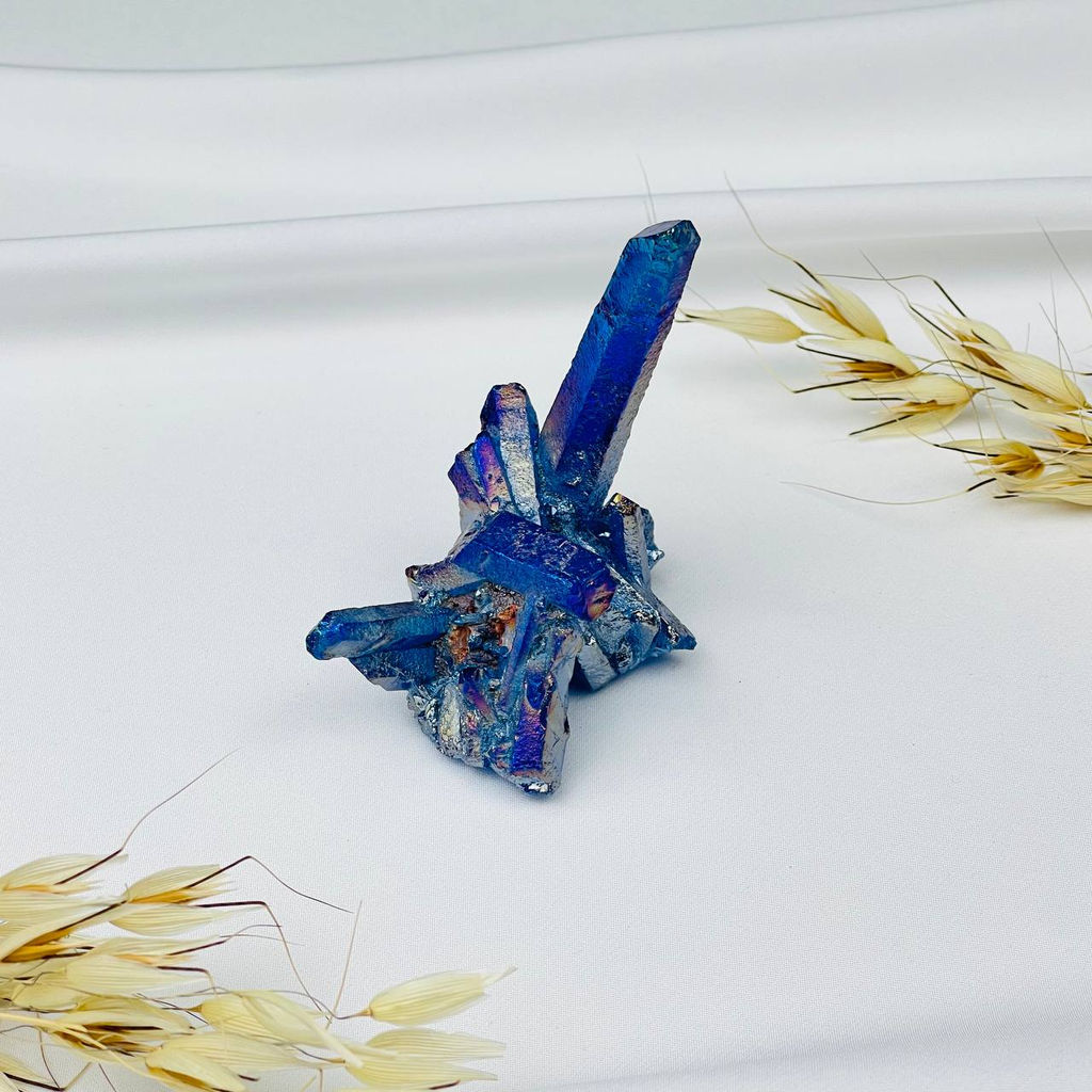 Друза из Горного Хрусталя (титан.покрытие) - Радуга самоцветов фото 3