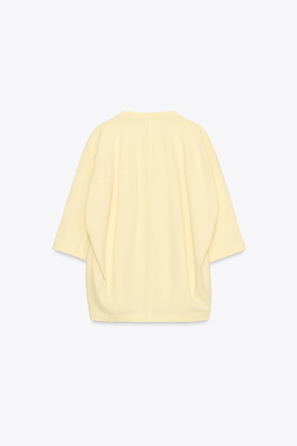 WASHED OVERSIZE T-SHIRT - Zara фото 6