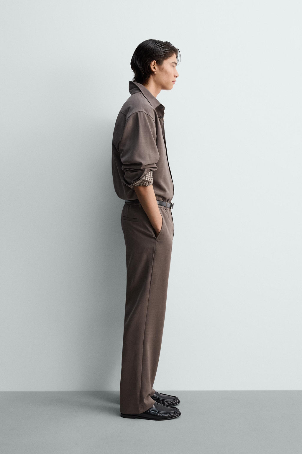 CAMISA RELAXED FIT / Marr?n - Zara фото 4