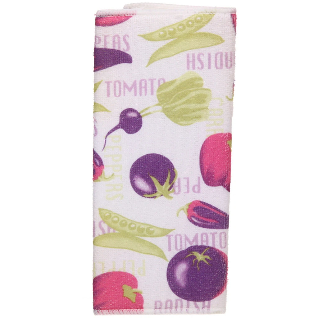 Цена за 2 шт. Коврик для сушки посуды 30*38см "Овощной микс"