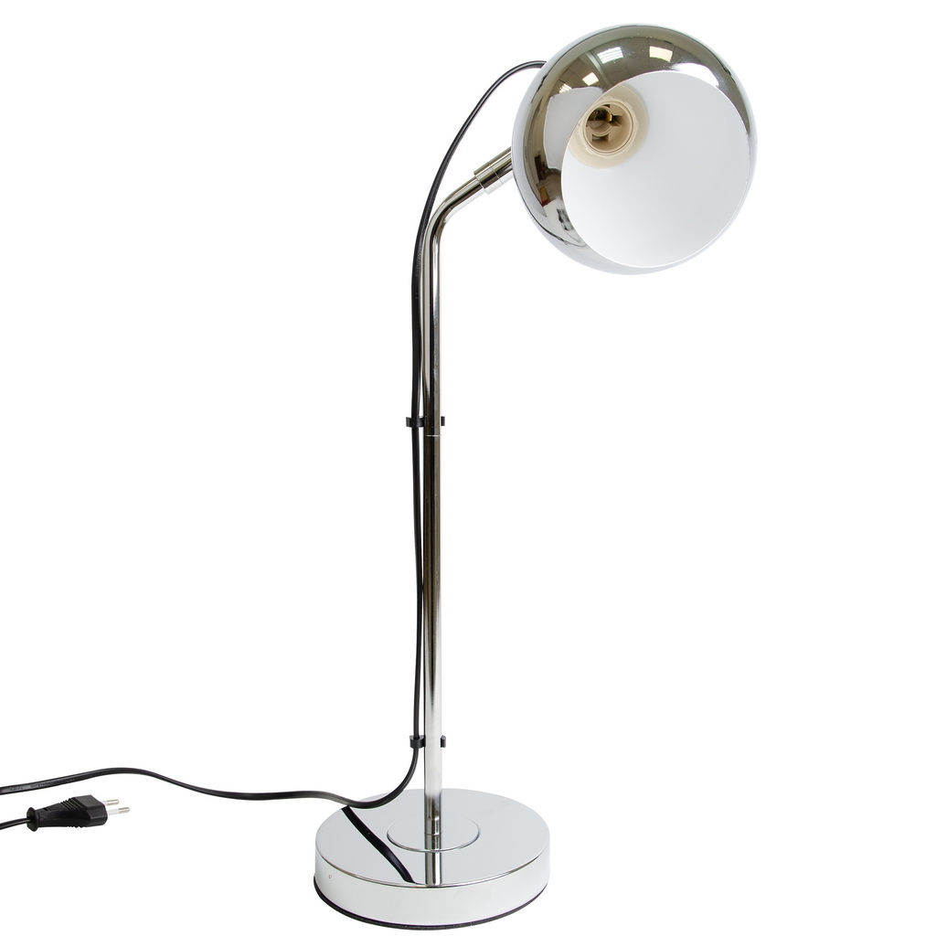 UML-B702 E14 SILVER Светильник настольный, 60W. Цоколь Е14. Механический выключатель. Серебристый. ТМ Uniel - Volpe фото 5