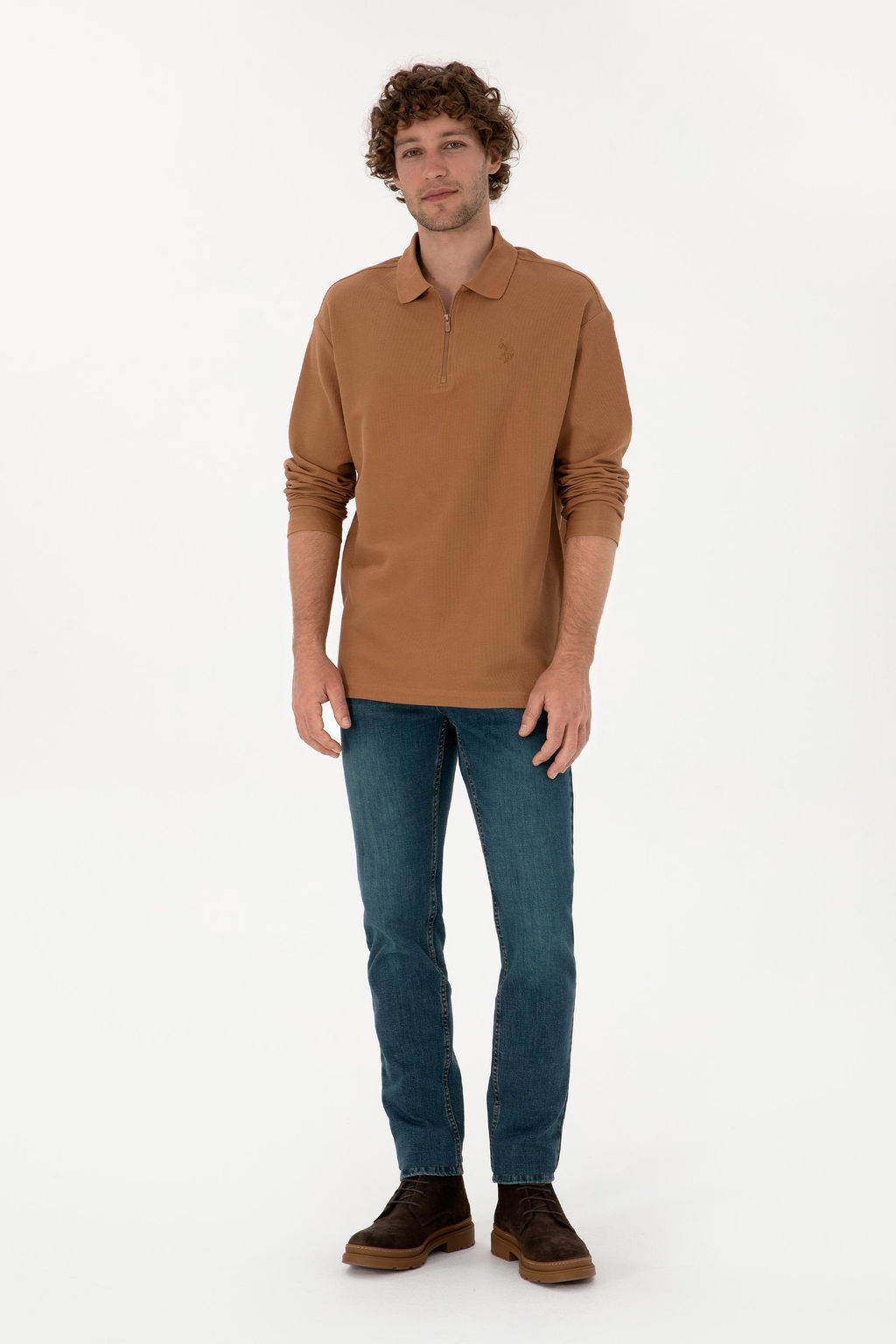 Erkek Kahverengi Sweatshirt Sepette S_rpriz _ndirim - U.s. polo assn фото 4