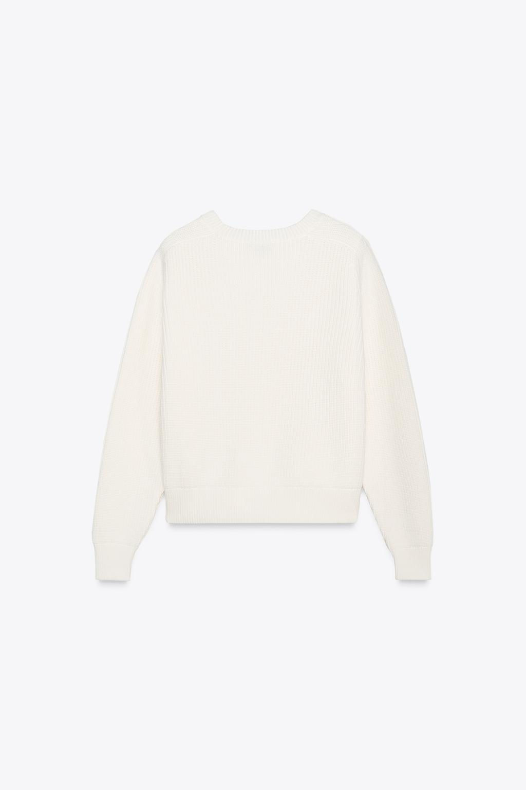PURL KNIT SWEATER - Zara фото 5