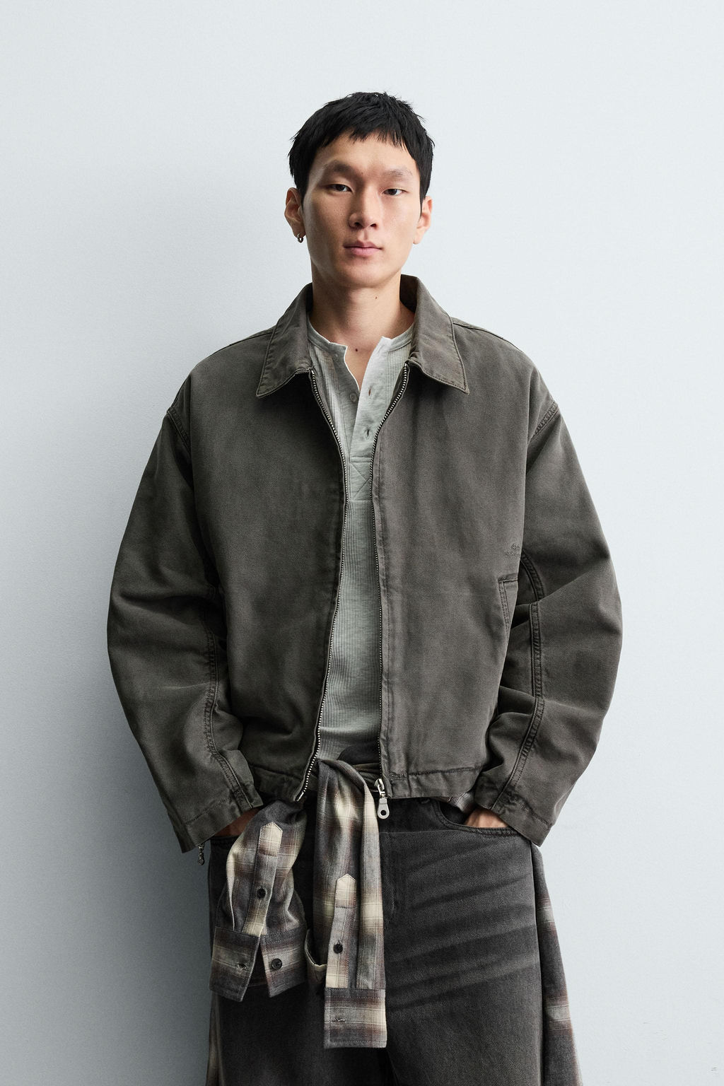 EMBROIDERED CROPPED FIT JACKET - Zara фото 2