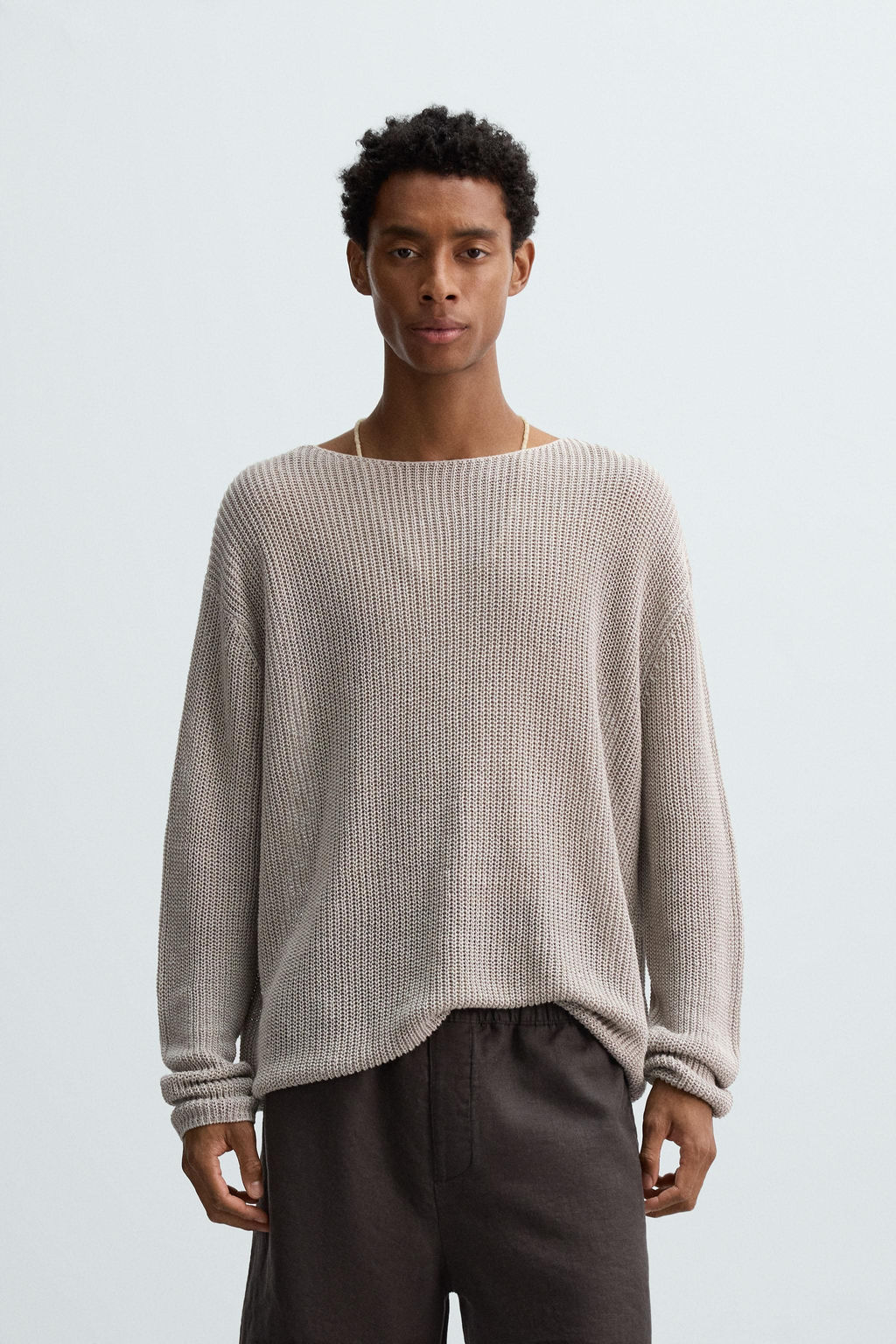 HEMP KNIT JUMPER - Zara фото 2
