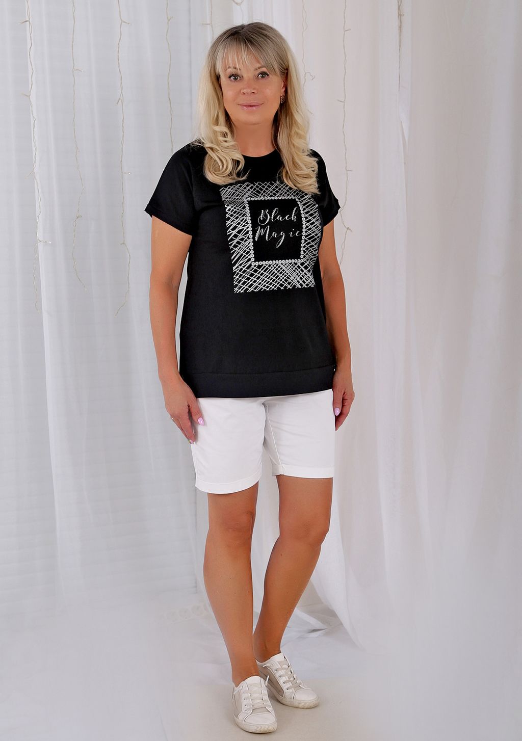 Футболка Сигма черная - Марлен фото 2