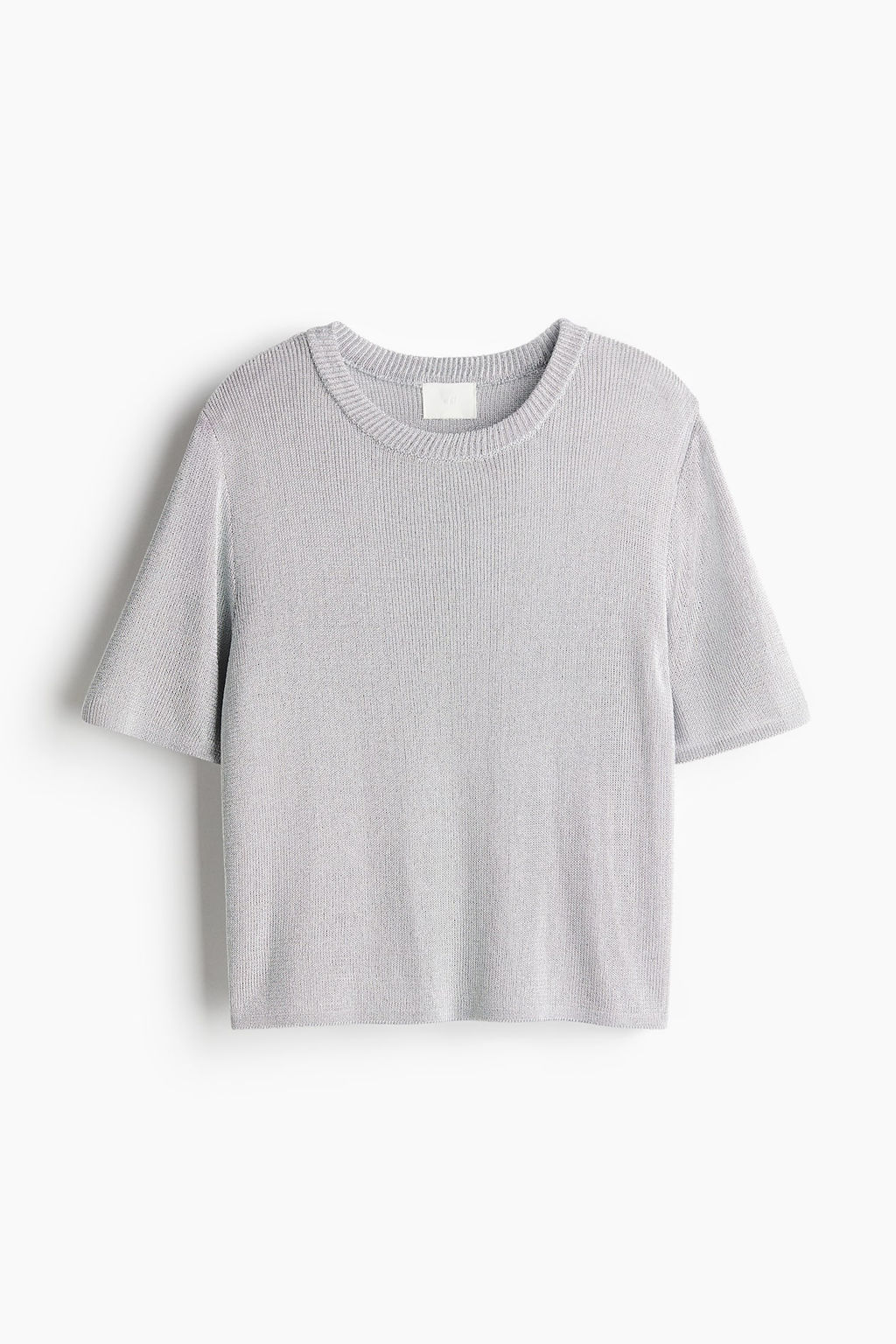 Metallic knitted T-shirt - H&m фото 5