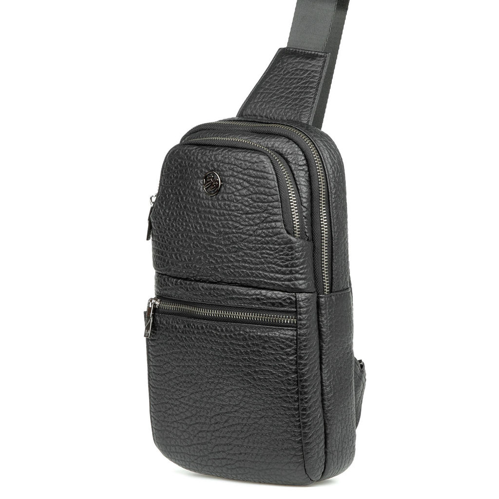 Мужская кожаная сумка-слинг - Barcelo biagi фото 2