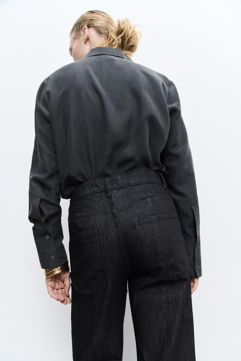 ZW COLLECTION RELAXED BOOTCUT JEANS - Zara фото 4