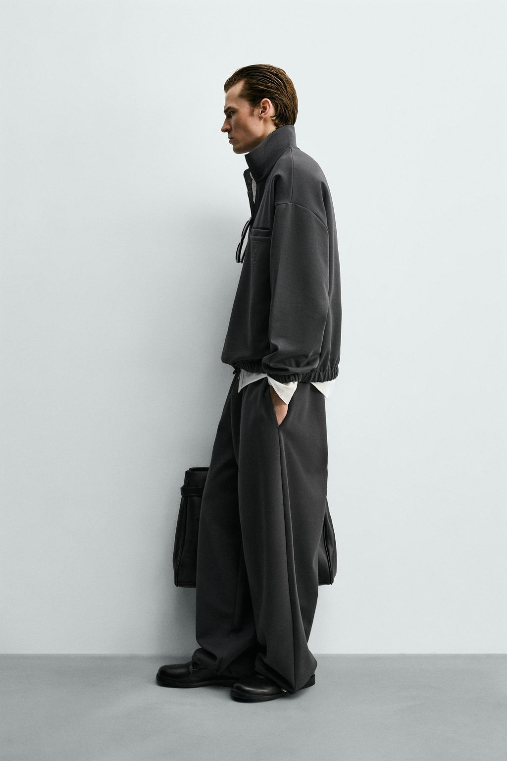 PANTAL?N BAGGY FIT JOGGER / Gris antracita - Zara фото 4