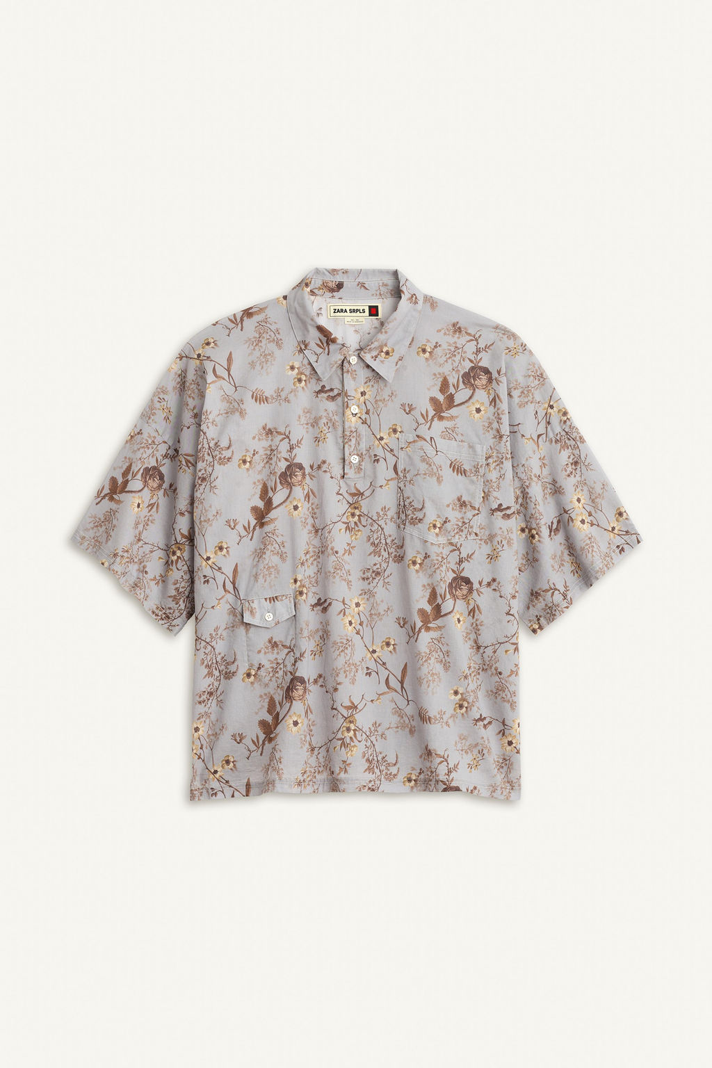 CTTN FLWR SHRT / Estampado - Zara фото 4