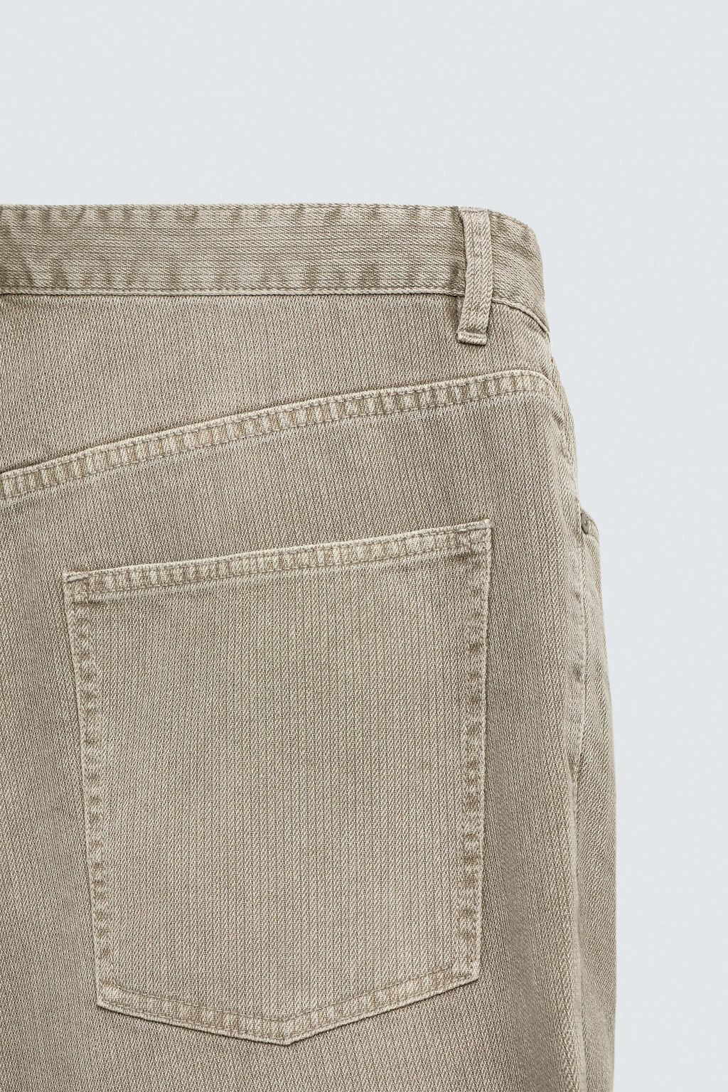 PANTAL?N FLARE FIT ESTRUCTURA ALGOD?N / Beige - Zara фото 9