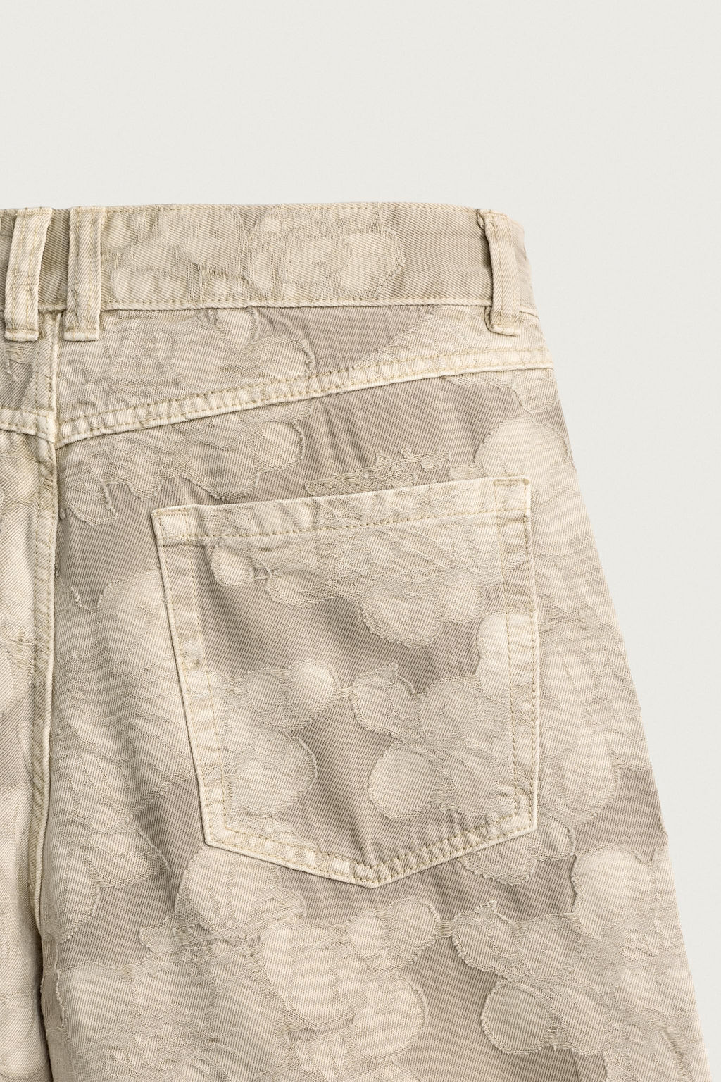 BERMUDA BAGGY FIT JACQUARD FLORAL / Tostado - Zara фото 9
