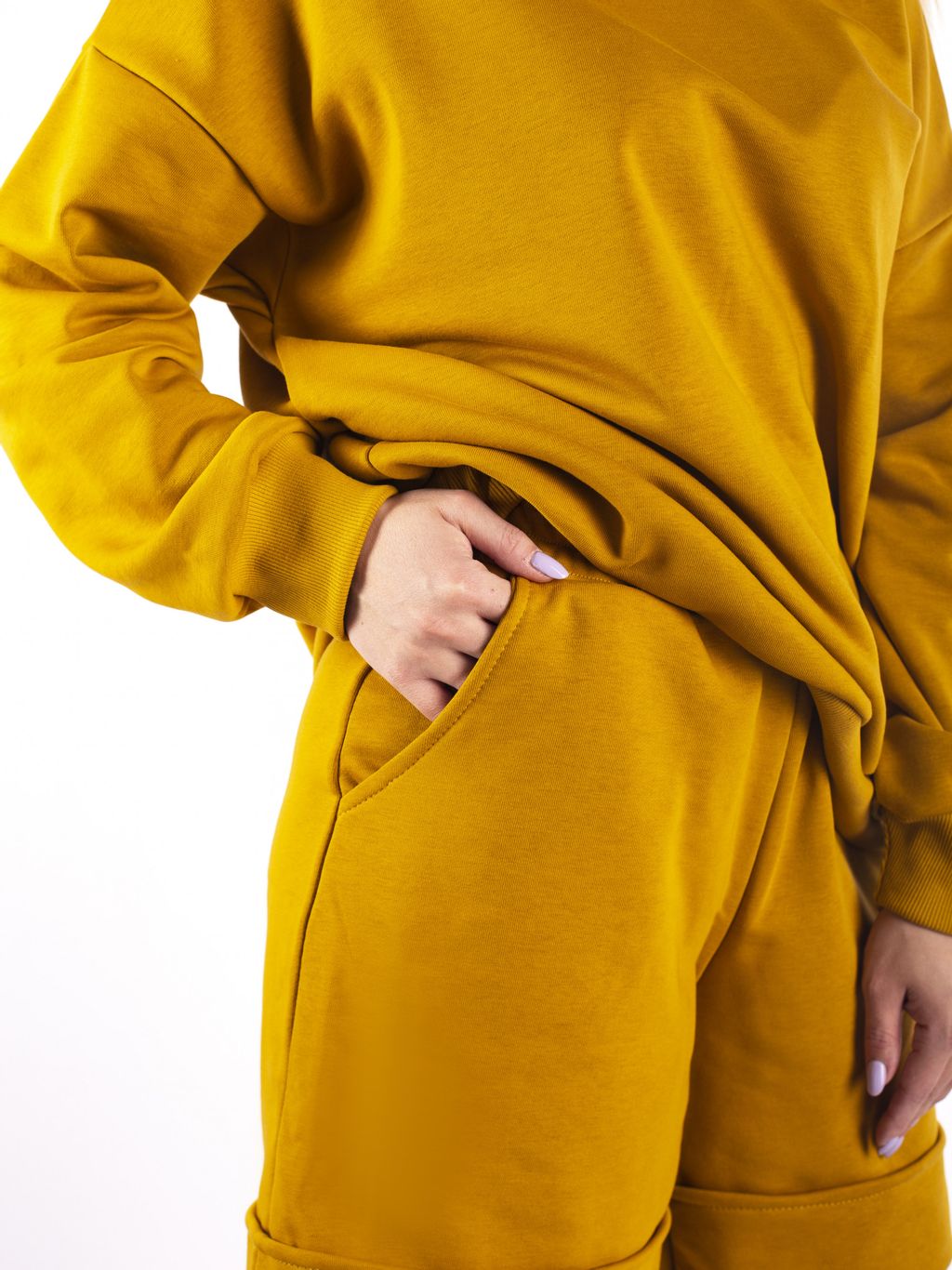 Костюм женский футер 3-х нитка петля пенье МАРСИ ОХРА - Domtrik фото 4