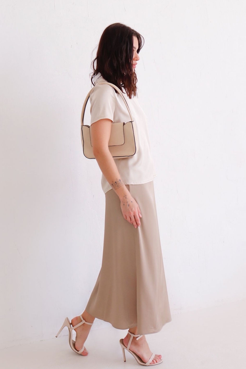 12580 Футболка базовая айвори - Martichelli фото 5