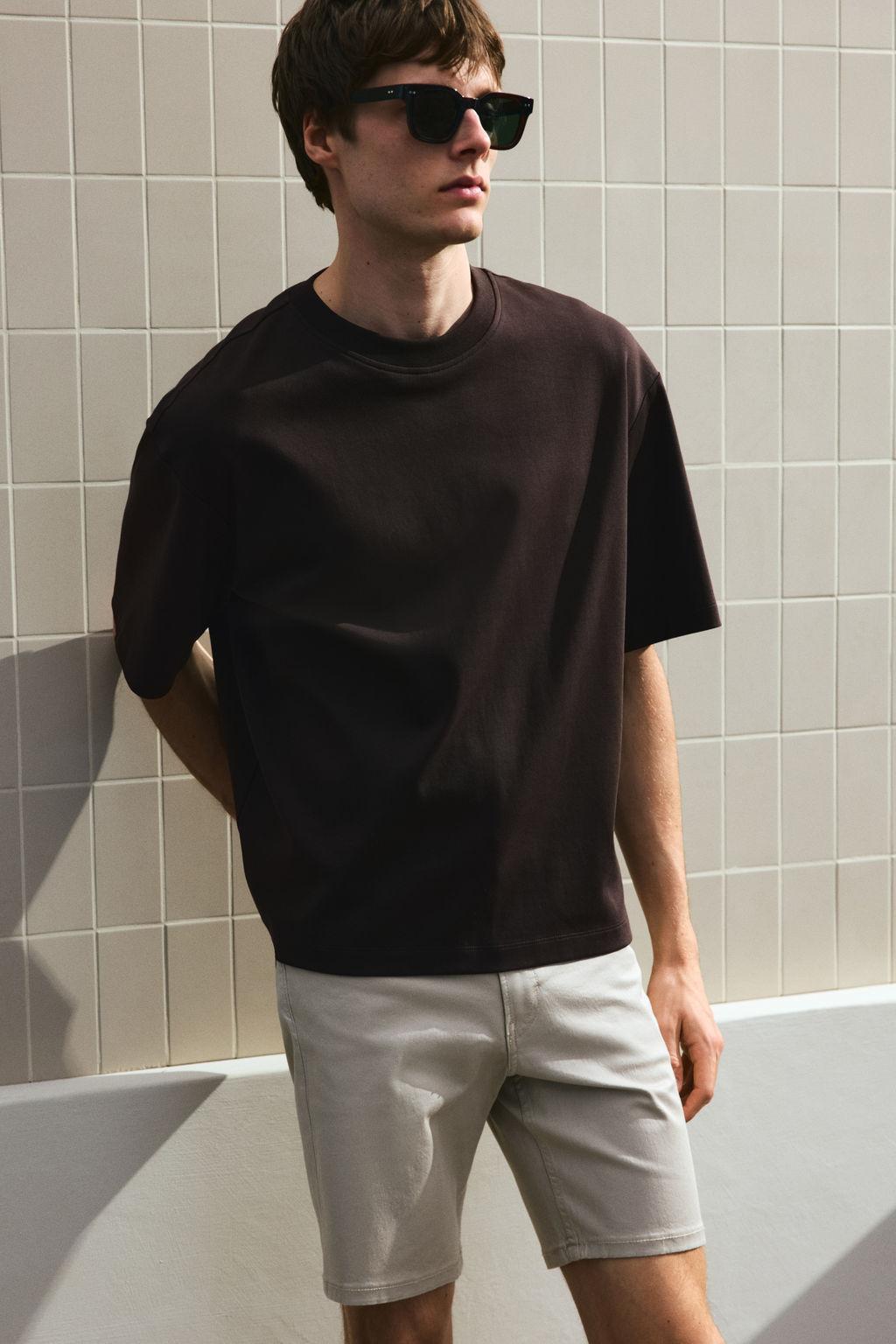 Pantal?n corto de sarga Regular Fit - H&m фото 9