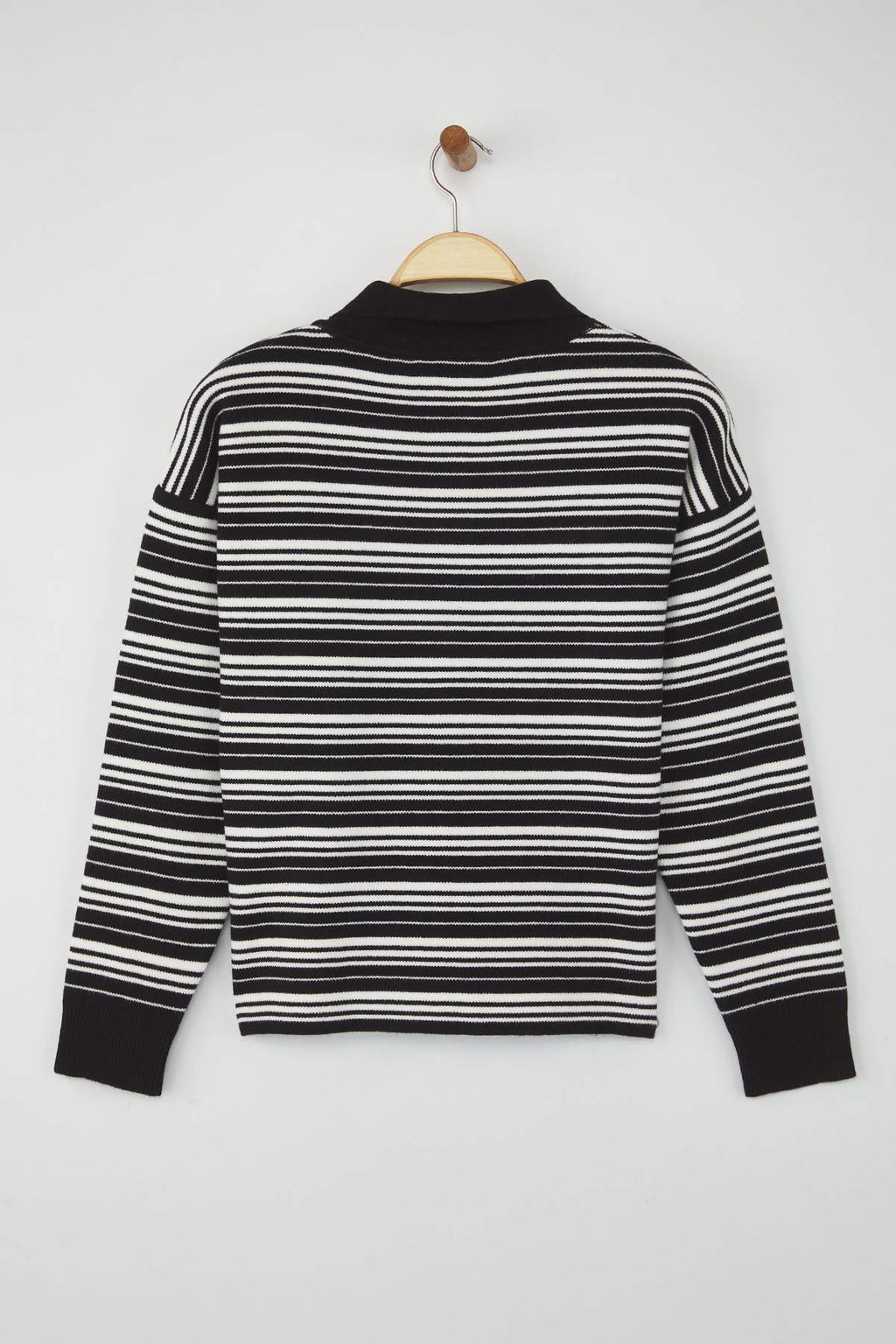 Wardrobe Essentials Lacivert Premium/Ozel Iplik Polo Yaka Triko Kazak | TWOAW26KZ00060 - Trendyolmilla фото 19