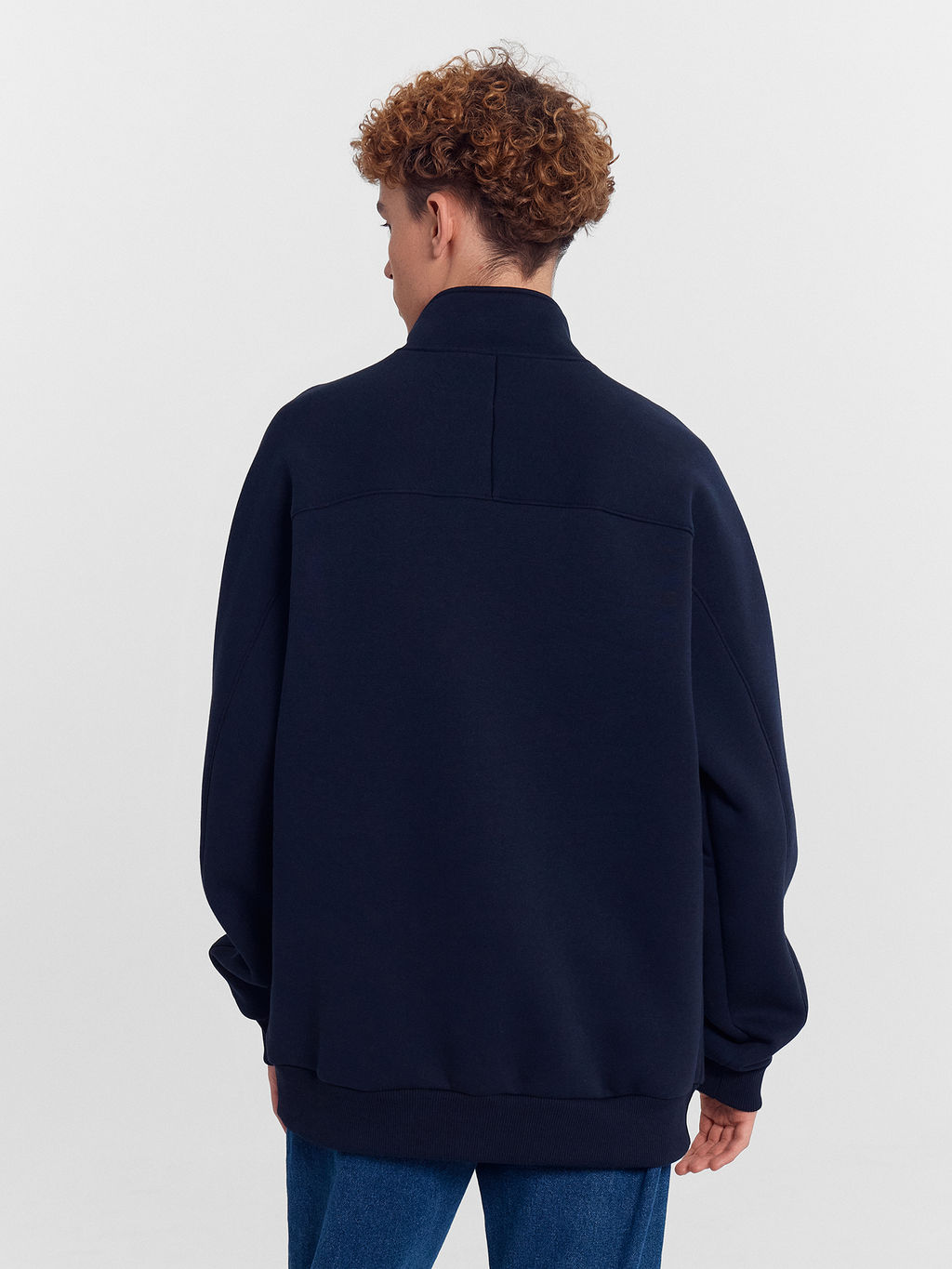 Толстовка мужская синяя с принтом Hope Create Dream Inspire неви +печать 121916 - Mark formelle фото 4