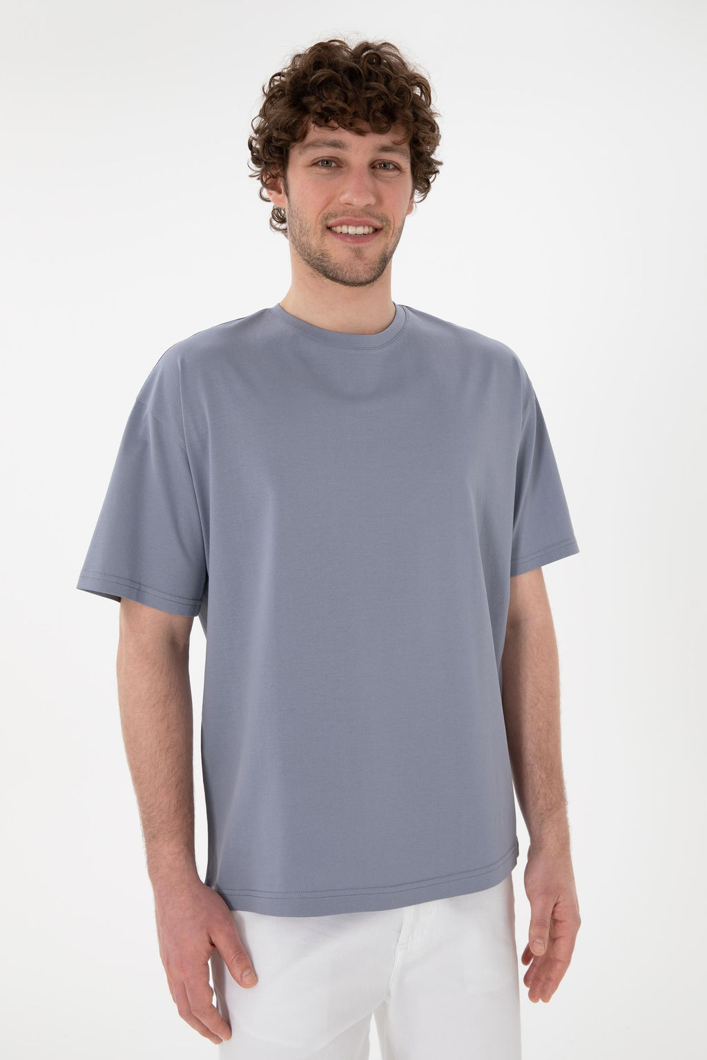 Erkek Comfort Fit Bisiklet Yaka Mavi Merserize Basic Ti__rt Sepette S_rpriz _ndirim - U.s. polo assn фото 4