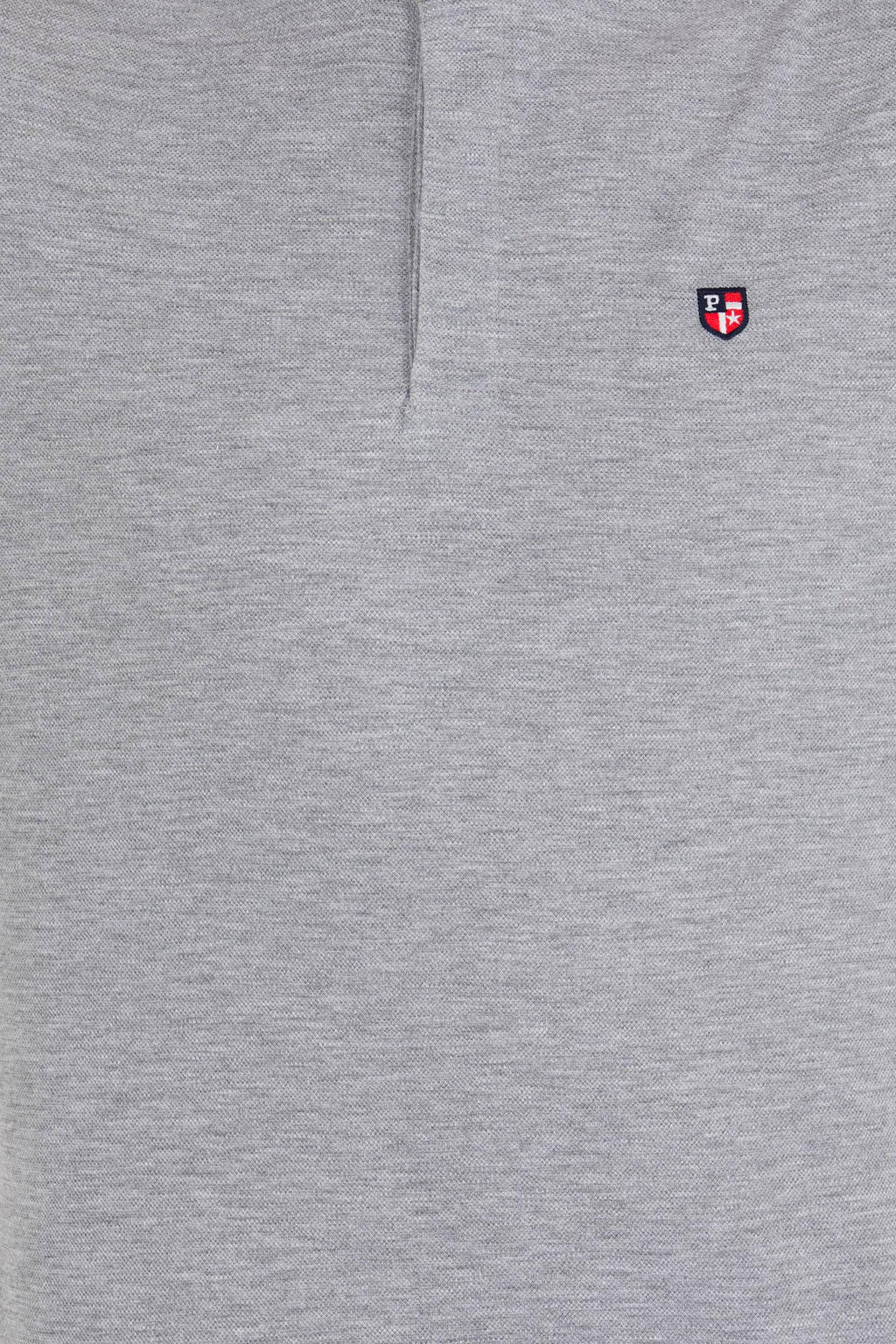 U. S. Polo Assn Мужская серая футболка с меланжевым воротником - U.s. polo assn фото 6