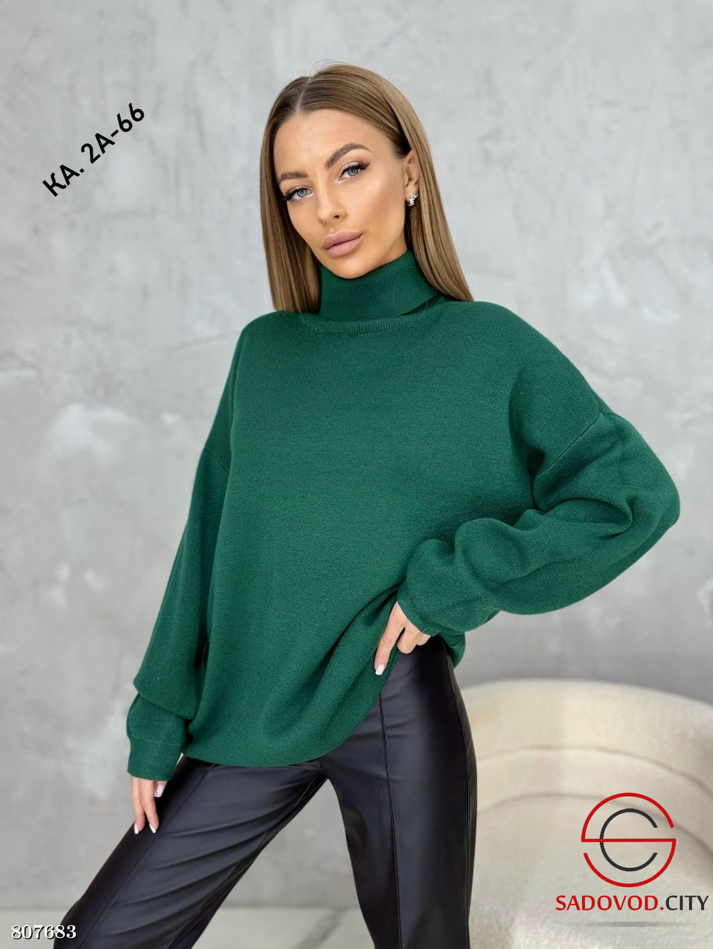Свитер женский с высоким горлом - Bruno фото 7