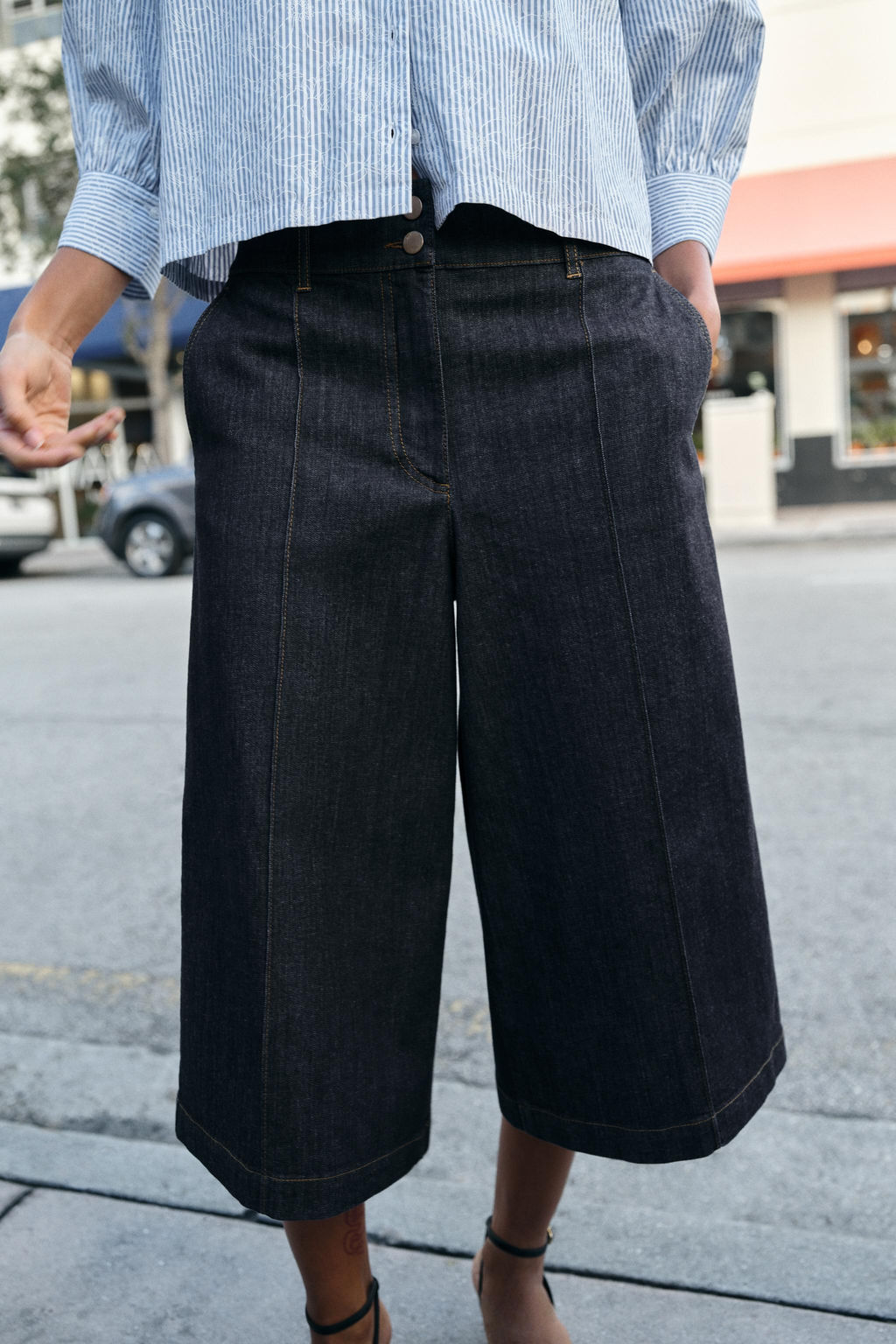 Z1975 LONG DENIM BERMUDA SHORTS - Zara фото 14