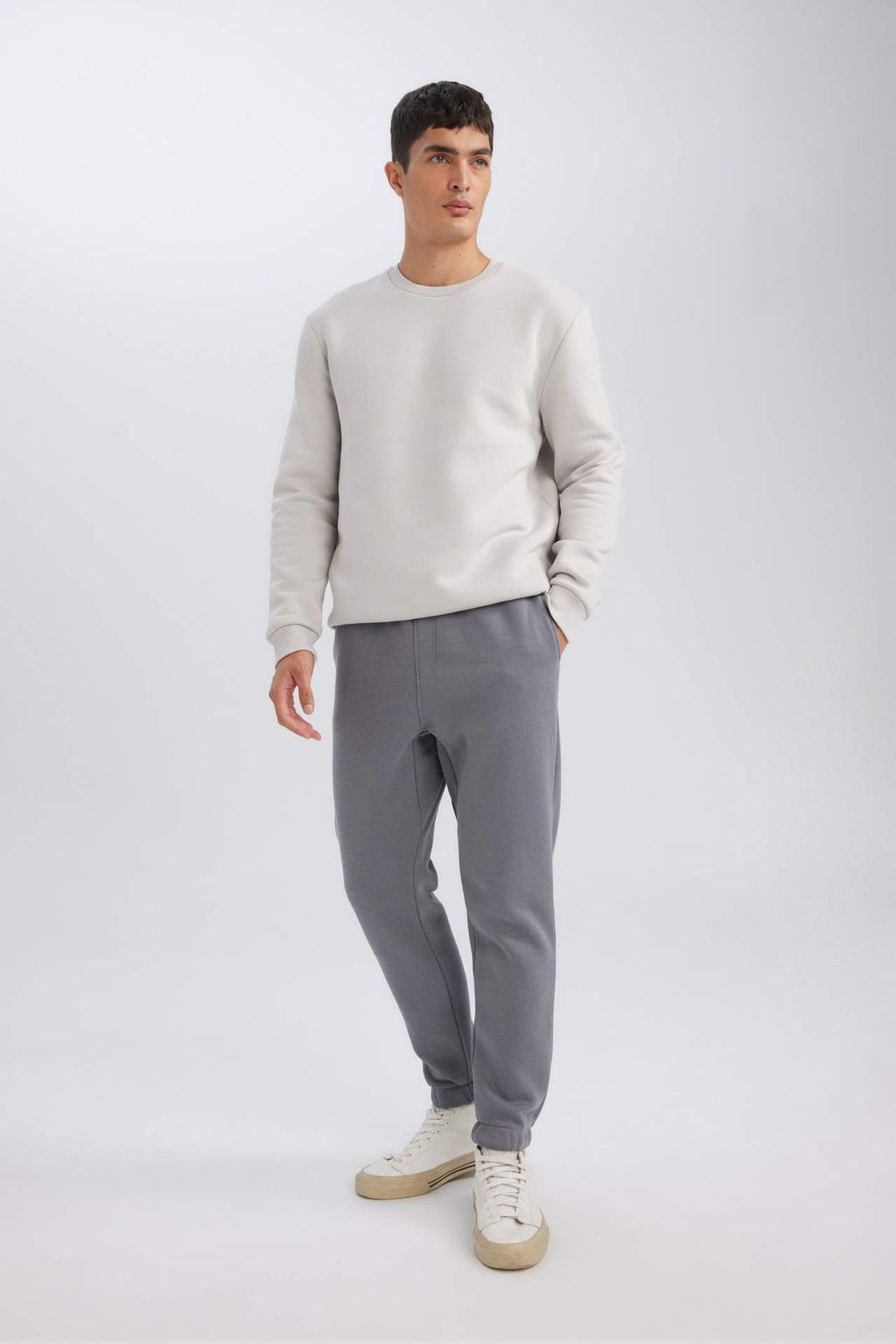 Relax Fit Kal?n Jogger Esofman Alt? Beli Bagc?kl? Cepli Basic Duz Lastikli Paca - Defacto фото 5