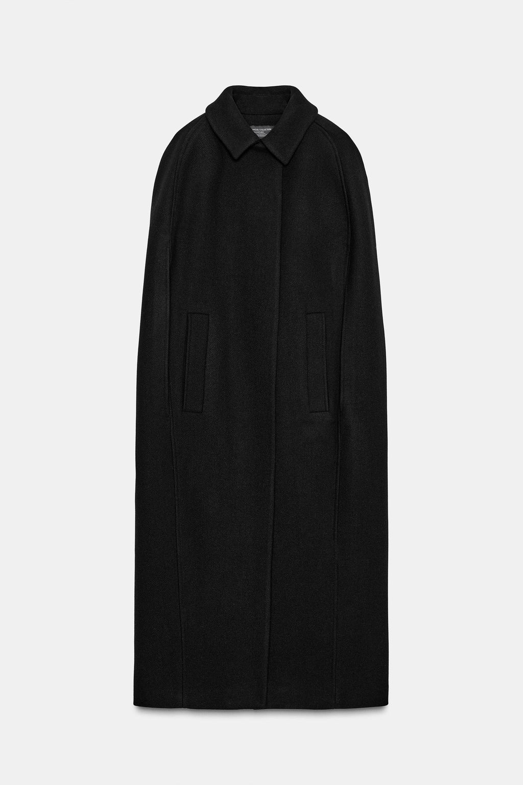 WOOL BLEND CAPE COAT ZW COLLECTION LIMITED EDITION - Zara фото 5