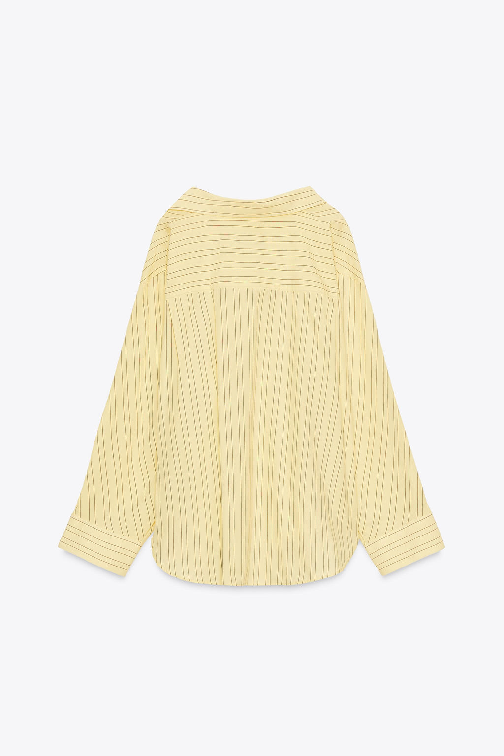 OVERSIZE STRIPED POPLIN SHIRT - Zara фото 5