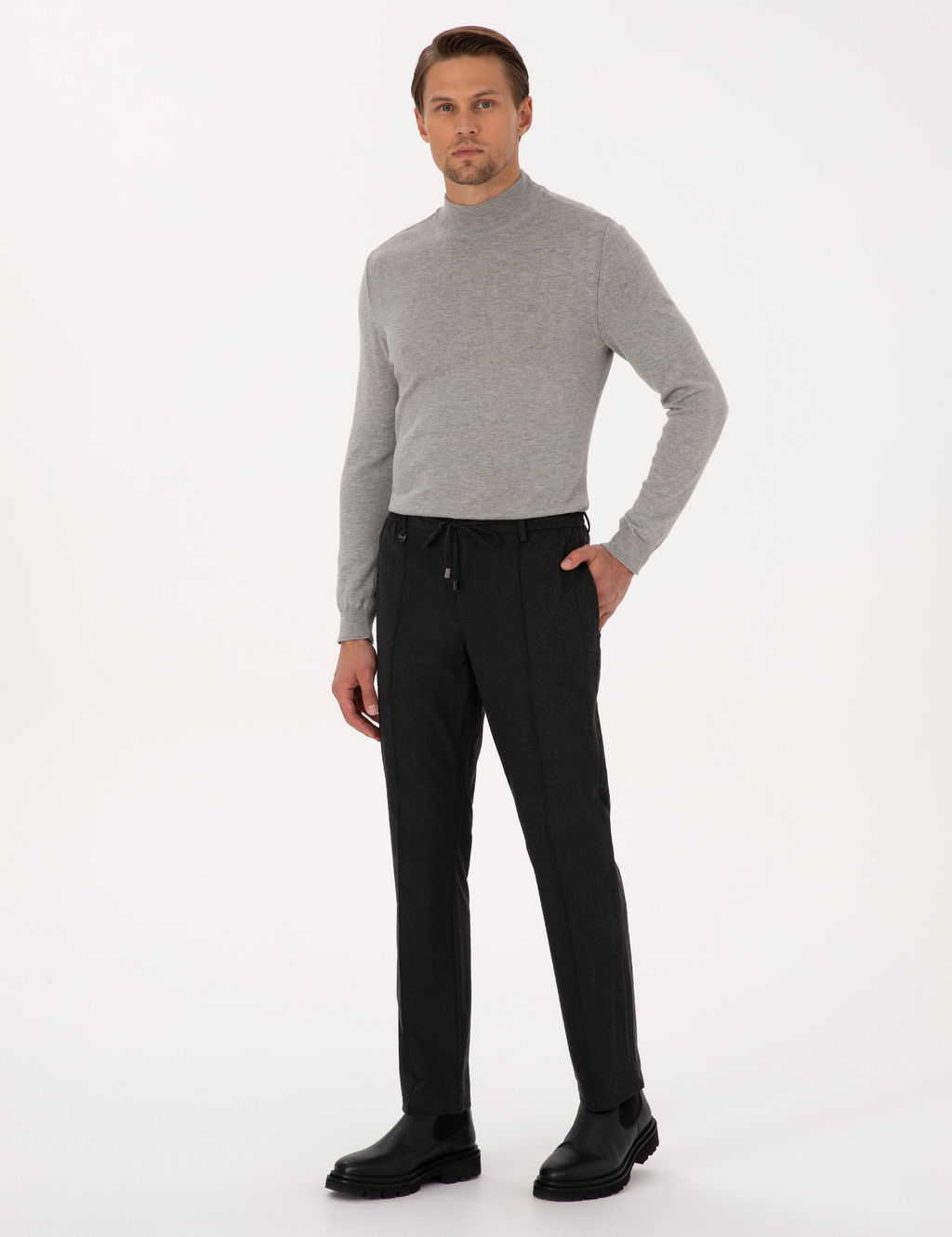 Antrasit Slim Fit Kuma_ Pantolon - Pierre cardin фото 9