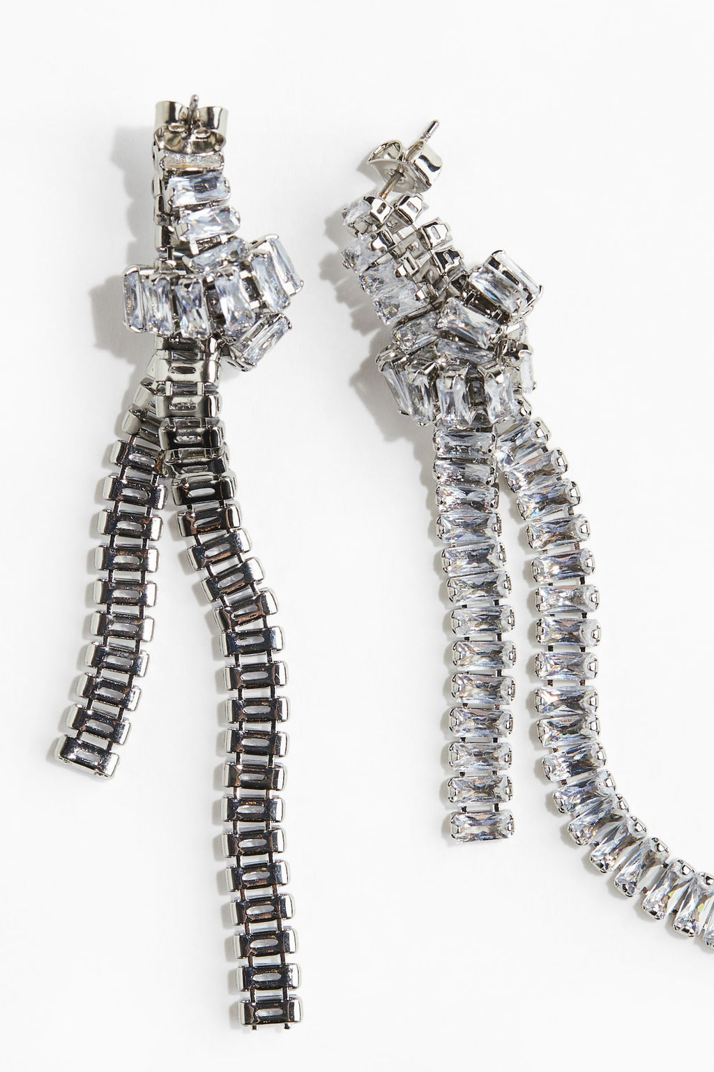 Pendientes largos con pedreria - H&m фото 3