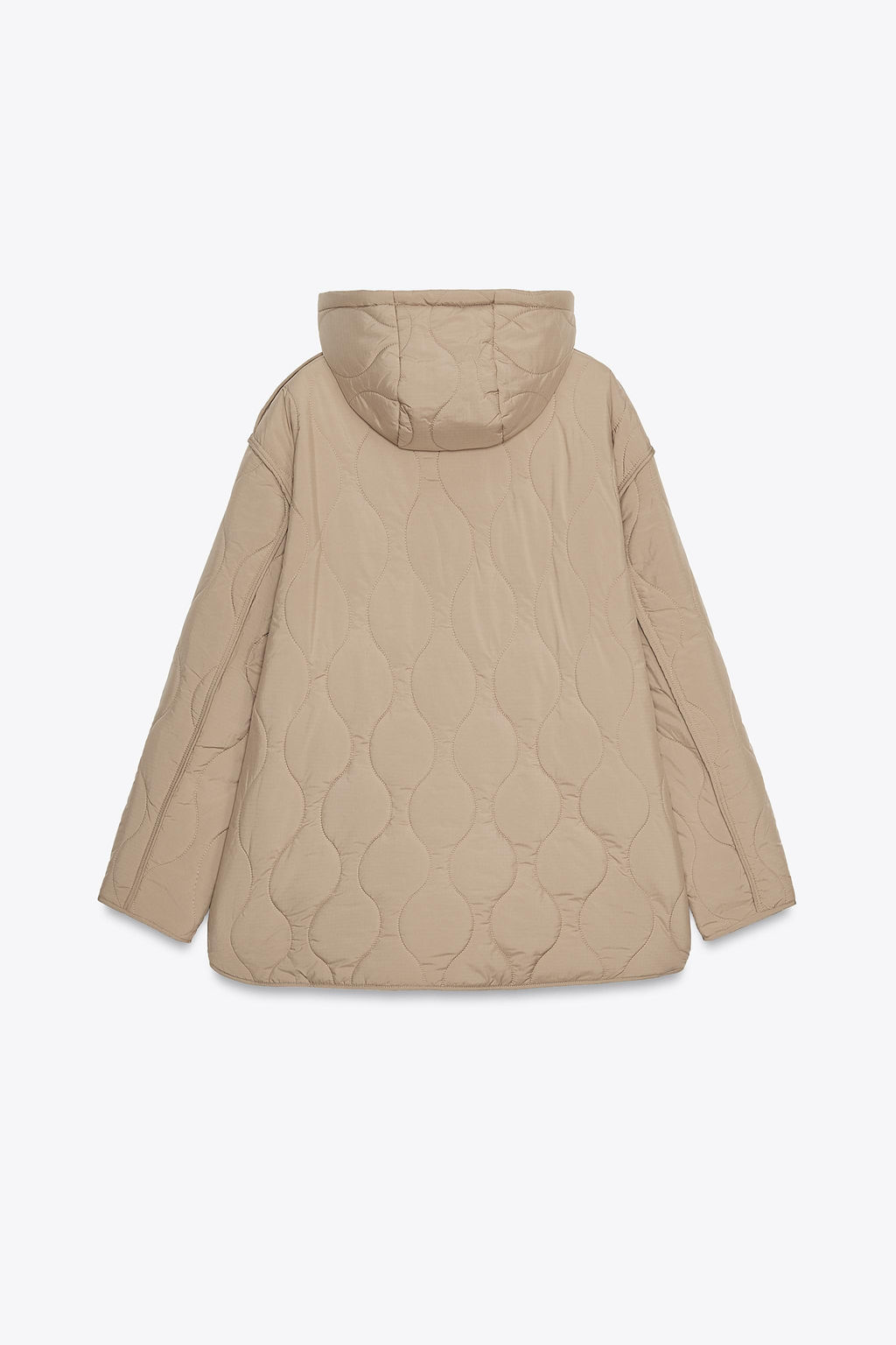 WATER REPELLENT HOODED PADDED JACKET - Zara фото 8