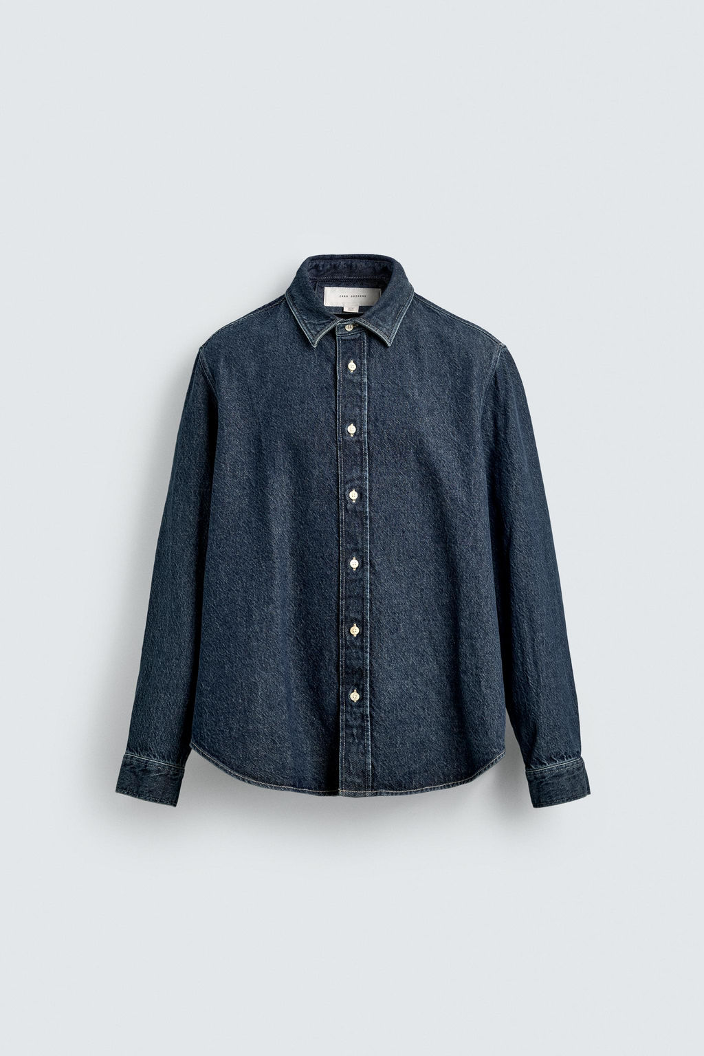 RELAXED FIT DENIM SHIRT - Zara фото 8