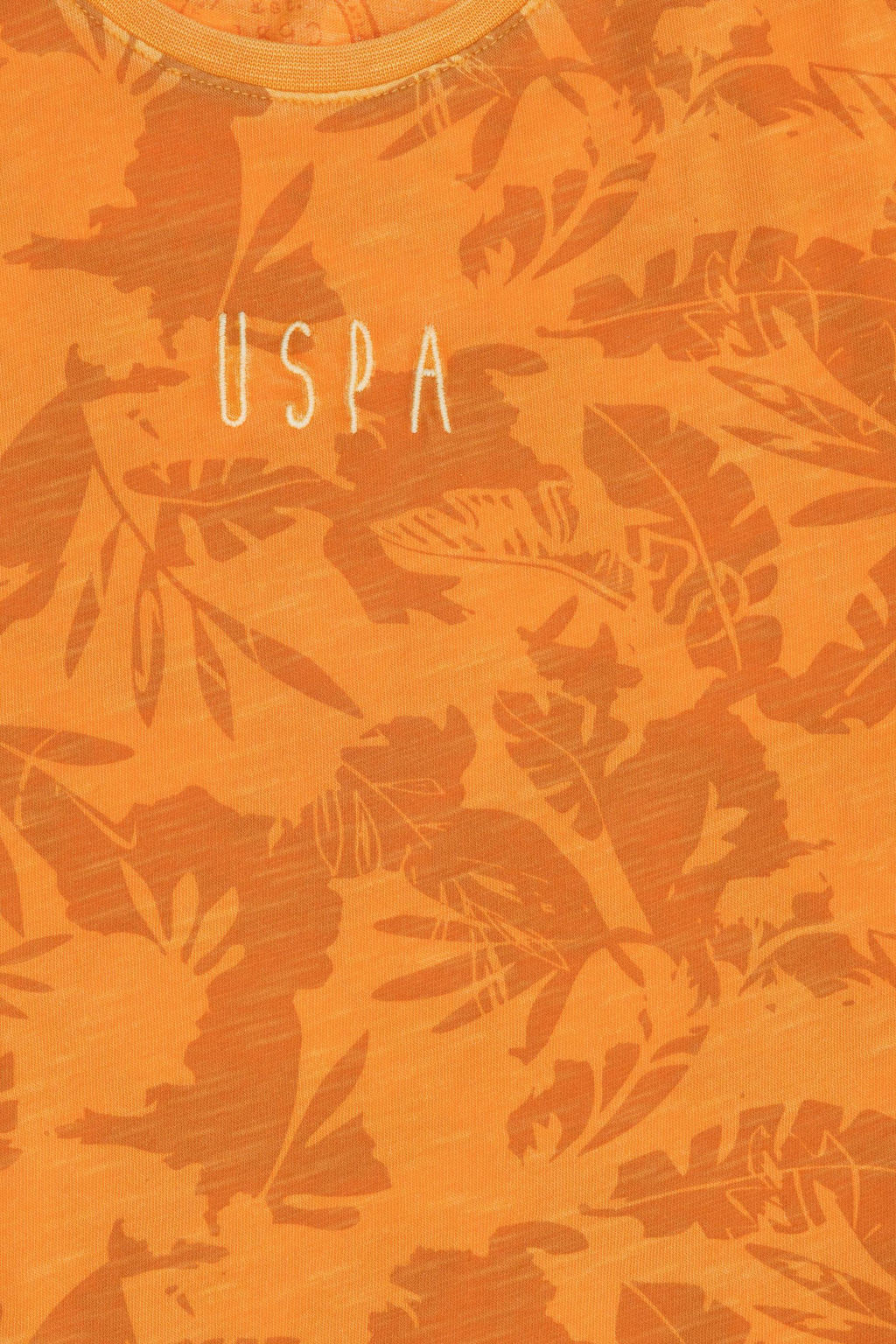 Оранжевая футболка с круглым вырезом для мальчиков - U.s. polo assn фото 15