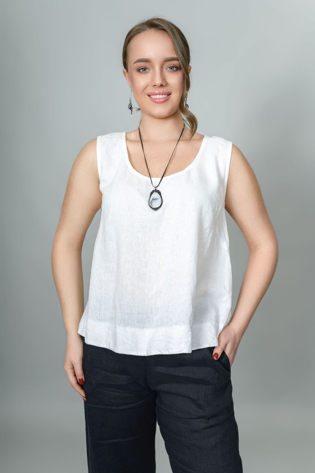 Топ 70% лен+ 30% вискоза
