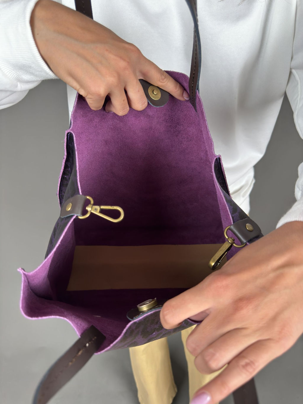 Сумка женская из телячьей кожи