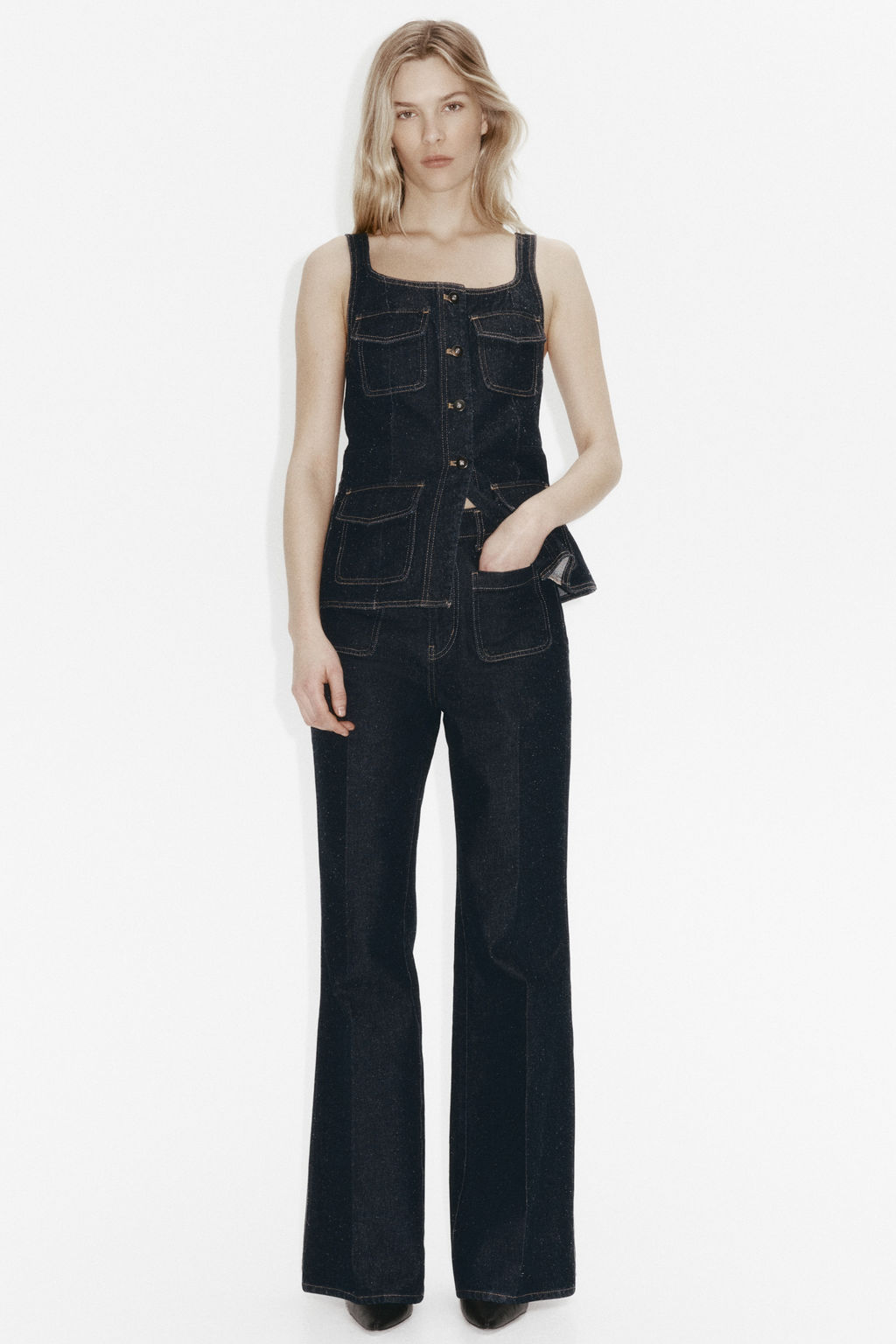 Bootcut High Jeans - H&m фото 2