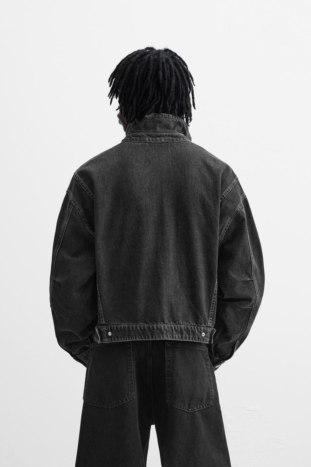 BOXY FIT DENIM JACKET - Zara фото 6